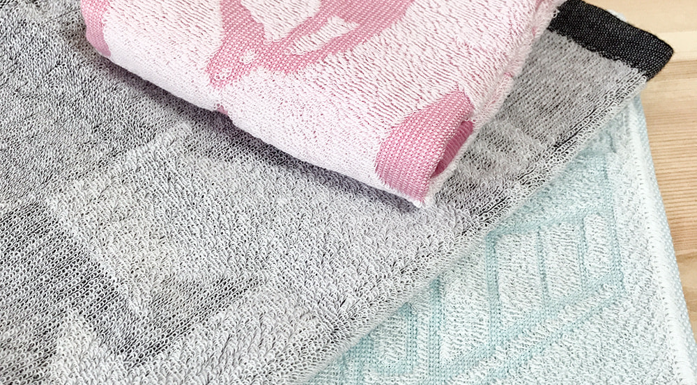 上げ落ちジャガードタオル