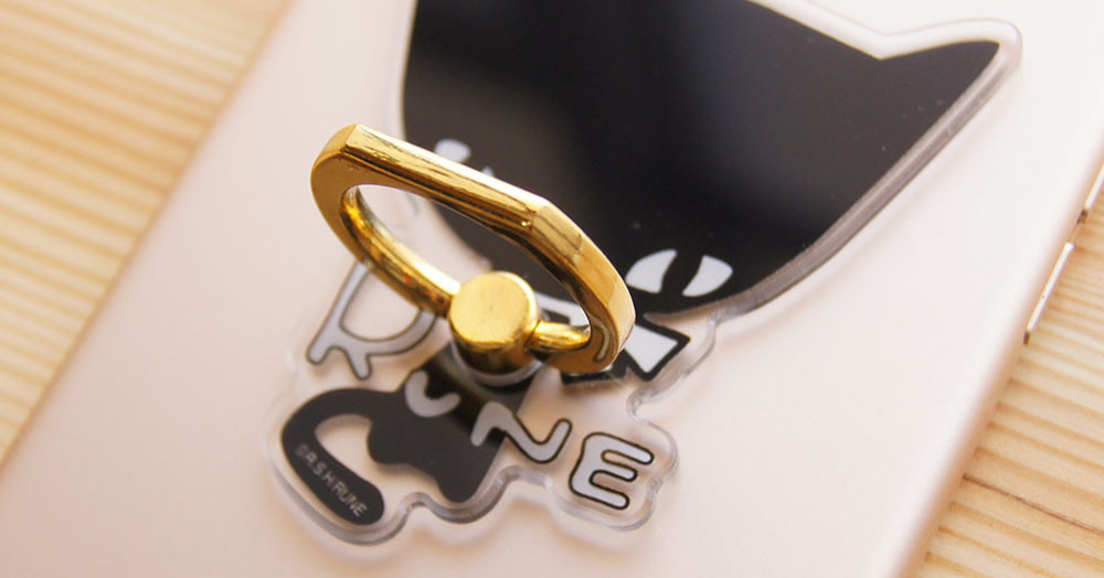 ダイカットスマートフォンリング_装着