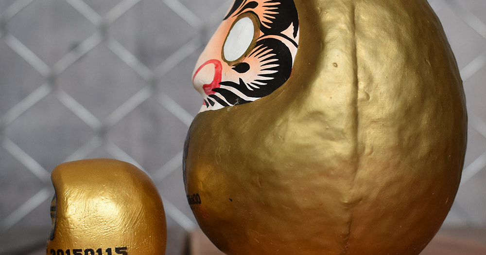 高崎豆だるま_サイズ比較_側面